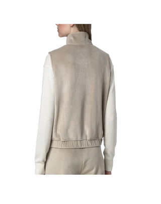 GILET DONNA VIVIELME VELOUR POLAR - BEIGE CASHMEIRE K3132LW BB1 K-WAY 