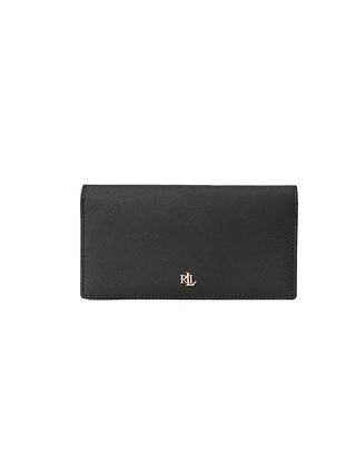 PORTAFOGLIO IN VERA PELLE - BLACK 432802917 009 RALPH LAUREN 