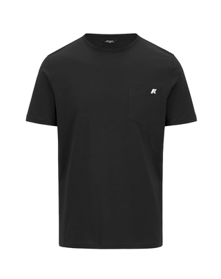 T-SHIRT UOMO CON TASCHINO "SIGUR JERSEY SLIM" - BLACK PURE K31368W USY K-WAY 