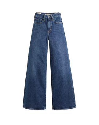 JEANS DONNA "728" PALAZZO VITA ALTA IN DENIM BLU SCURO 0039B-0004 U LEVI'S 