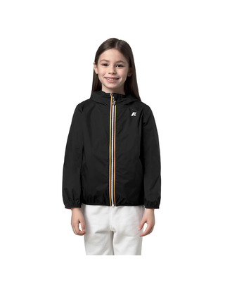 GIUBBINO GIRL 10-14 ANNI "P. LILY PLUS.2 REVERSIBLE" - BLACK PURE-PINK GERANIUM K61313W- C62 K-WAY 