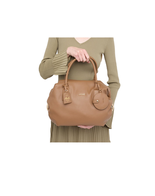 BORSA BAULETTO IN SIMILPELLE BOTTALATA - BEIGE AF5027E0058 81140 LIU JO 