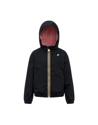 GIUBBINO GIRL 10-14 ANNI "P. LILY PLUS.2 REVERSIBLE" - BLACK PURE-PINK GERANIUM K61313W- C62 K-WAY 