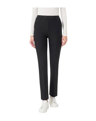 PANTALONE DONNA IN TESSUTO COMPACT - NERO DB24PP 020 RAGNO 