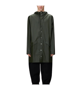 IMPERMEABILE UNISEX "LONG JACKET " - GREEN RA12020 03 RAINS 
