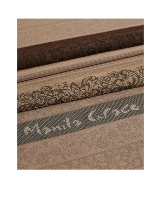 SCIARPA A RIGHE MOTIVO JACQUARD F608PJ MG826 MANILA GRACE 