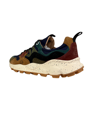SNEAKERS UOMO "YAMANO 3" - MARRONE/BLU 2017818-01 2B32 FLOWER MOUNTAIN 