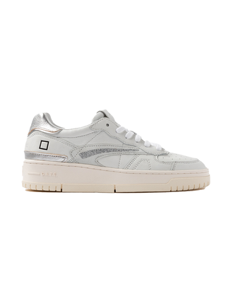 SNEAKERS DONNA TORNEO PURE SHINY WHITE-SILVER TORNEO PURE WS D.A.T.E. 