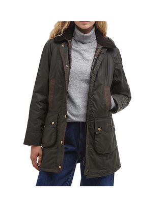 GIACCA DONNA "BOWER WAX" - OLIVE LWX0534 OL71 BARBOUR 
