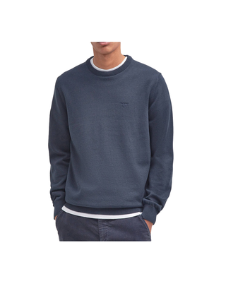 MAGLIONE UOMO IN COTONE PIMA - CLASSIC NAVY MKN0932 NY91 BARBOUR 