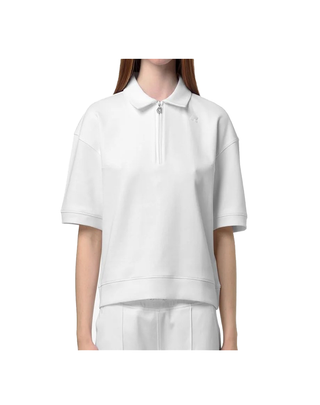 POLO DONNA IN COTONE ELASTICIZZATO " LOZANY " - BIANCO K2142NW 001 K-WAY 