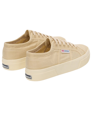 SNEAKERS DONNA "2740 PLATFORM LINEN" - BEIGE S5133TW A06 SUPERga 