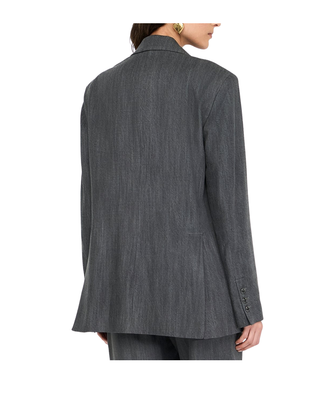 BLAZER DONNA IN DENIM GRIGIO UF5141D0266 87457 LIU JO 