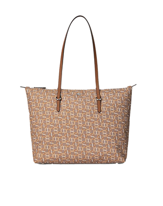 BORSA SHOPPER KEATON 26 TOTE - MARRONE FANTASIA 431916737 039 RALPH LAUREN 