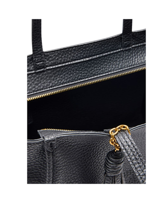 BORSA GRANDE IN ECO PELLE " L TOTE AMA " - NERO