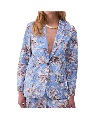 BLAZER DA DONNA IN POPELINE STAMPATO WA6479 P9502 LIU JO 