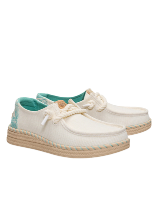 MOCASSINO IN TELA DONNA  WENDY ESPADRILLE HIBISCUS - EGRET MULTI HD.45237 0NI HEY DUDE 
