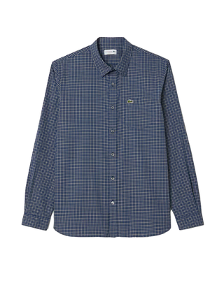 CAMICIA UOMO IN FLANELLA MOTIVO SCOZZESE BLU CH5093 HHW LACOSTE 