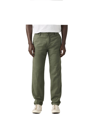 PANTALONI CHINO UOMO IN MISTO COTONE E LINO - VERDE 17196-0197 U LEVI'S 
