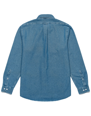 CAMICIA UOMO BUTTON-DOWN "MERCER" - BLUE INDIGO 74112WW 732 SEBAGO 