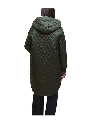 GIACCA DONNA "HILARY" TRAPUNTATA- VERDE LQU1838 OL74 BARBOUR 