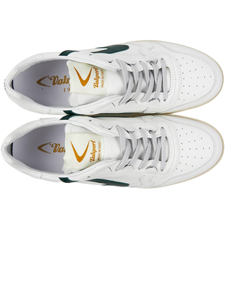 SNEAKERS UOMO "SUPER PELLE" - BIANCO/EVERGREEN