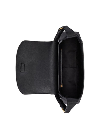 BORSA A SPALLA IN VERA PELLE " SCHYLAR " - NERA 431969364 001 RALPH LAUREN 