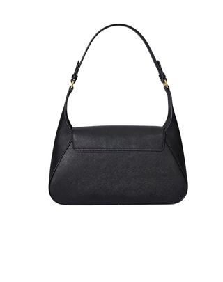 BORSA A SPALLA IN VERA PELLE " SCHYLAR " - NERA 431969364 001 RALPH LAUREN 