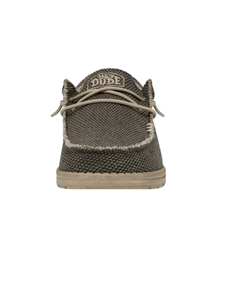 SCARPE UOMO IN TESSUTO " WALLY BRAIDED " - ARMY