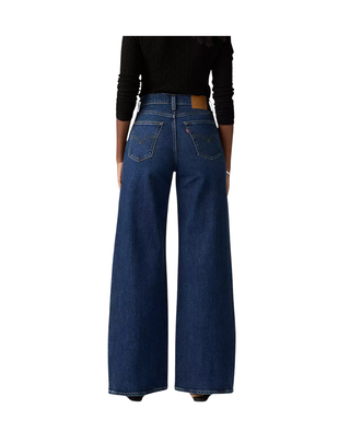 JEANS DONNA "728" PALAZZO VITA ALTA IN DENIM BLU SCURO 0039B-0004 U LEVI'S 