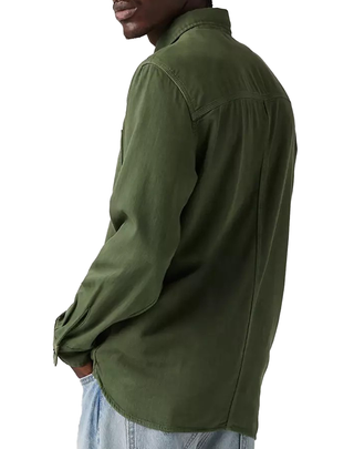 CAMICIA UOMO OVER SIZE " AUBURN " - VERDE