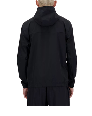 GIACCA UOMO FULL ZIP CON CAPPUCCIO - NERO