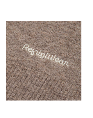 MAGLIONE DONNA "MATILDA" A COLLO ALTO - TAUPE Z25000 A00140 REFRIGIWEAR 