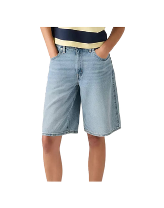 SHORT DONNA IN DENIM CHIARO "BAGGY DAD" 000MJ-0017 U LEVI'S 