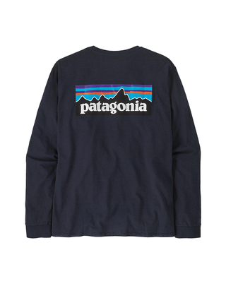 T-SHIRT UOMO MANICA LUNGA CON STAMPA POSTERIORE - BLU 38518 NENA PATAGONIA 