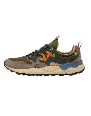 SNEAKERS UOMO "YAMANO 3" - MARRONE/GRIGIO 2017816-54 1B98 FLOWER MOUNTAIN 