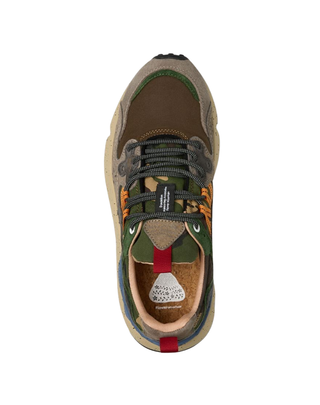 SNEAKERS UOMO "YAMANO 3" - MARRONE/GRIGIO 2017816-54 1B98 FLOWER MOUNTAIN 