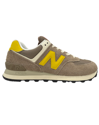 SNEAKERS UOMO " 574" - TORTORA GIALLO U574BYW MUSHROOM NEW BALANCE 