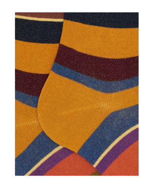 CALZE UOMO A RIGHE MULTICOLOR AP103413 32649 GALLO 