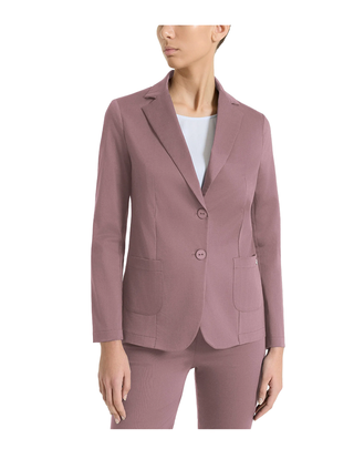 BLAZER A DUE BOTTONI IN SATIN POWER - TWILIGHT MAUVE DN22GA C66 RAGNO 