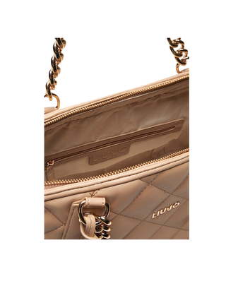 BORSA " KATE " IN ECOPELLE TRAPUNTATA - CAMEO ROSE
