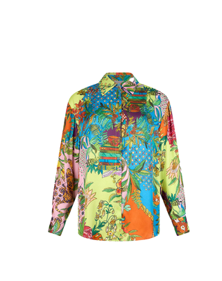 CAMICIA FANTASIA IN RASO STAMPATO WA6485T471A P9363 LIU JO 