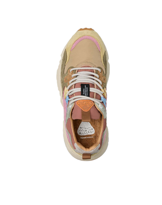 SNEAKERS " YAMANO 3 WOMAN " BEIGE - ROSA 001-2017817-01 1E93 FLOWER MOUNTAIN 