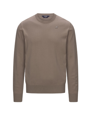 MAGLIONE UOMO "SEBASTIEN COTTON PS" -  BEIGE TAUPE K4122YW WG9 K-WAY 