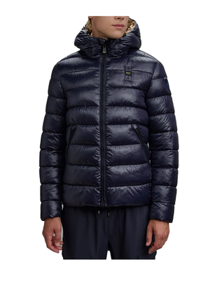 PIUMINO UOMO "ADAMS" IMBOTTITO OVATTA - BLU INTERNO TABACCO 25WBLUC02079 888TB BLAUER 