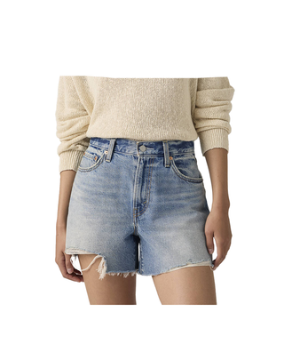 SHORT DONNA RIBCAGE - DENIM LAVAGGIO MEDIO 005DS-0001 U LEVI'S 