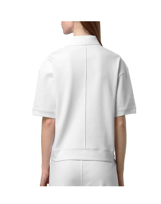 POLO DONNA IN COTONE ELASTICIZZATO " LOZANY " - BIANCO K2142NW 001 K-WAY 