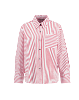 CAMICIA DONNA OVER MOTIVO A RIGHE - ROSSO LSH1740 RE16 BARBOUR 