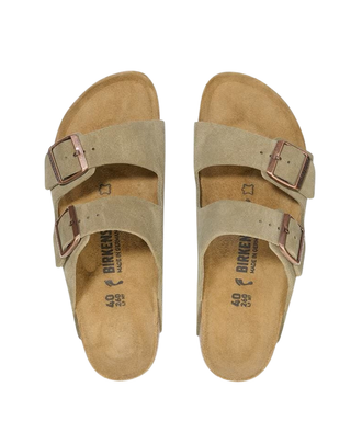 SANDALI "ARIZONA" IN PELLE SCAMOSCIATA - TAUPE 051463 TAUPE BIRKENSTOCK 