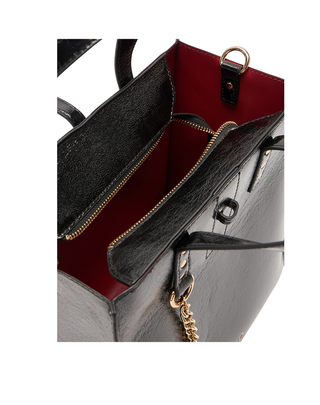 BORSA IN SIMIL PELLE EFFETTO GLOSSY - NERO AF5026E0452 22222 LIU JO 